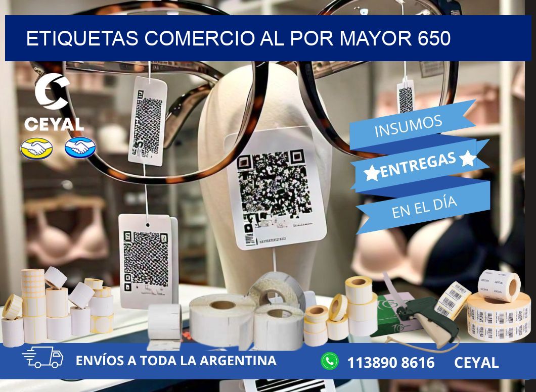 ETIQUETAS COMERCIO AL POR MAYOR 650