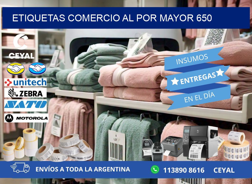 ETIQUETAS COMERCIO AL POR MAYOR 650