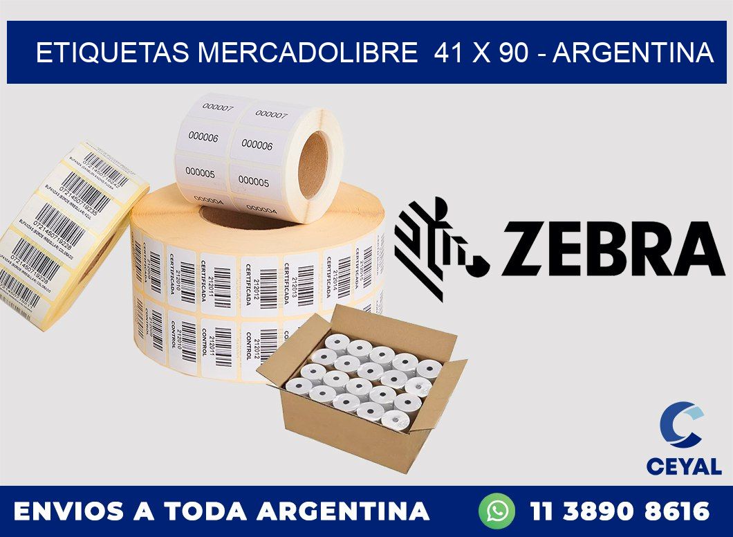 ETIQUETAS MERCADOLIBRE  41 x 90 – ARGENTINA