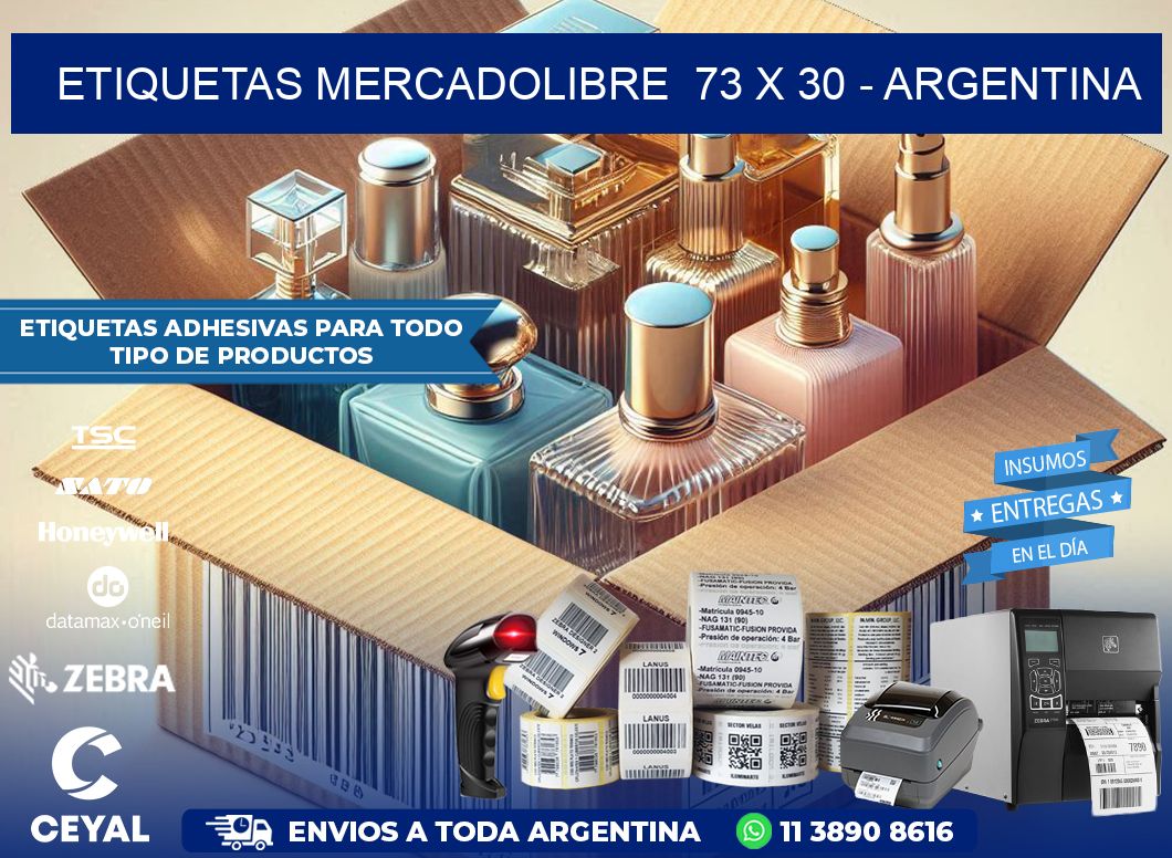 ETIQUETAS MERCADOLIBRE  73 x 30 – ARGENTINA