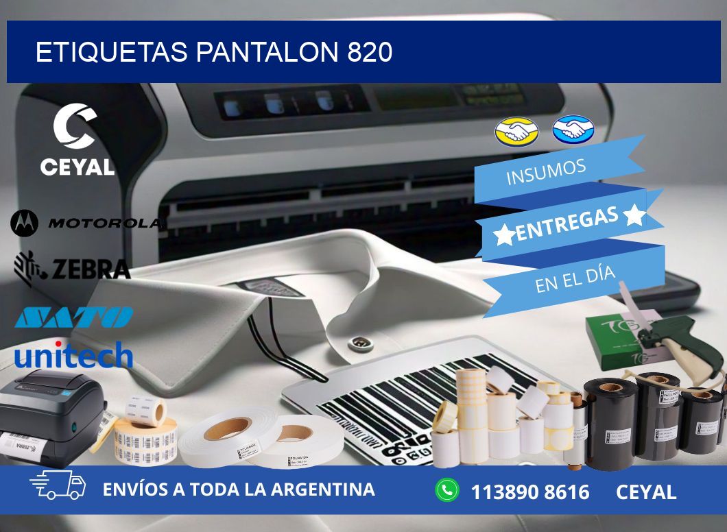 ETIQUETAS PANTALON 820