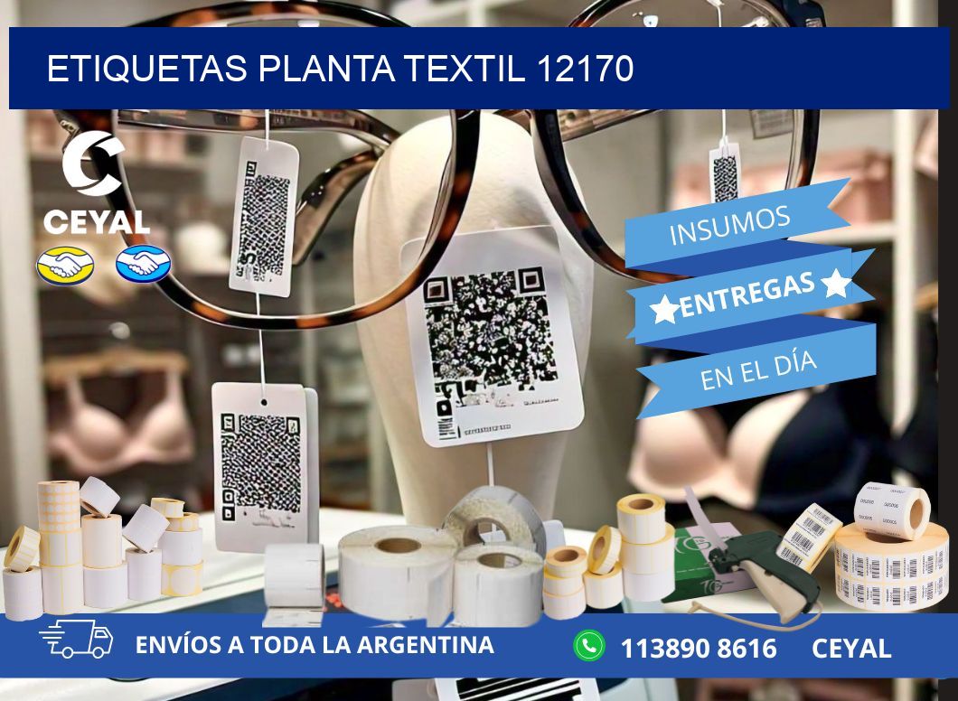 ETIQUETAS PLANTA TEXTIL 12170