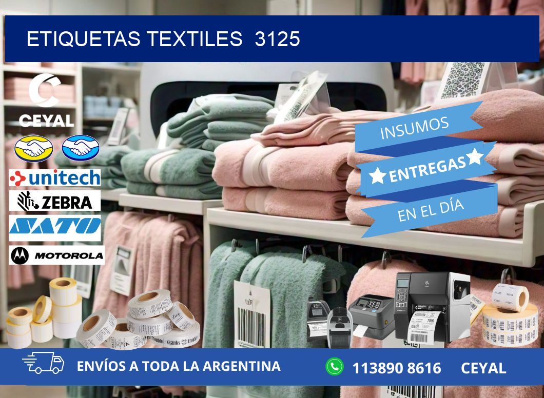 ETIQUETAS TEXTILES  3125