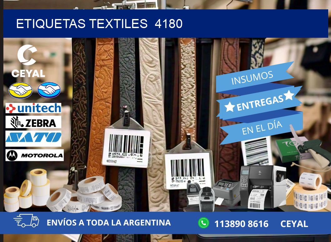 ETIQUETAS TEXTILES  4180