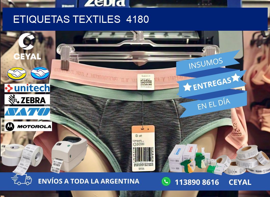 ETIQUETAS TEXTILES  4180