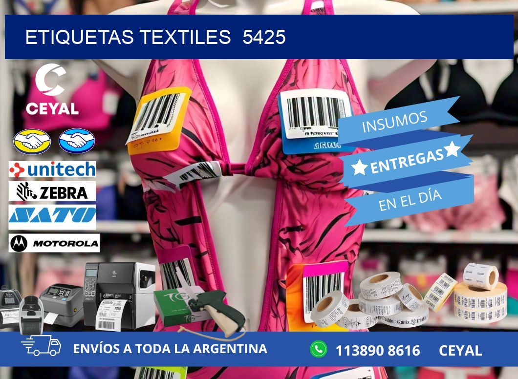 ETIQUETAS TEXTILES  5425