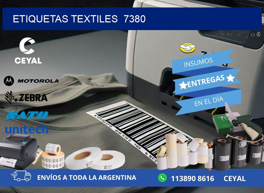 ETIQUETAS TEXTILES  7380