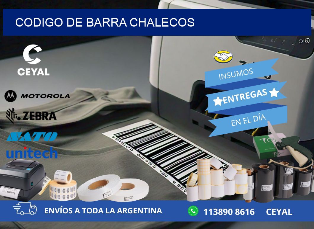 codigo de barra CHALECOS