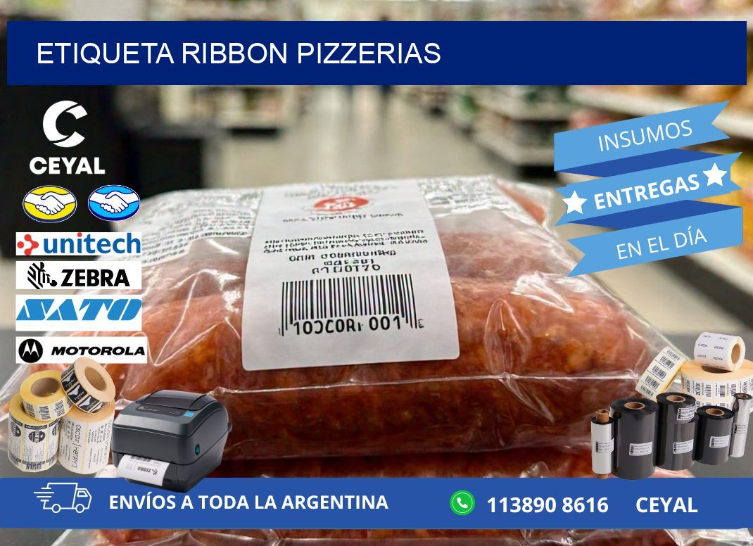 ETIQUETA RIBBON PIZZERIAS