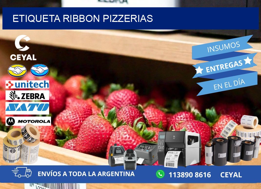 ETIQUETA RIBBON PIZZERIAS