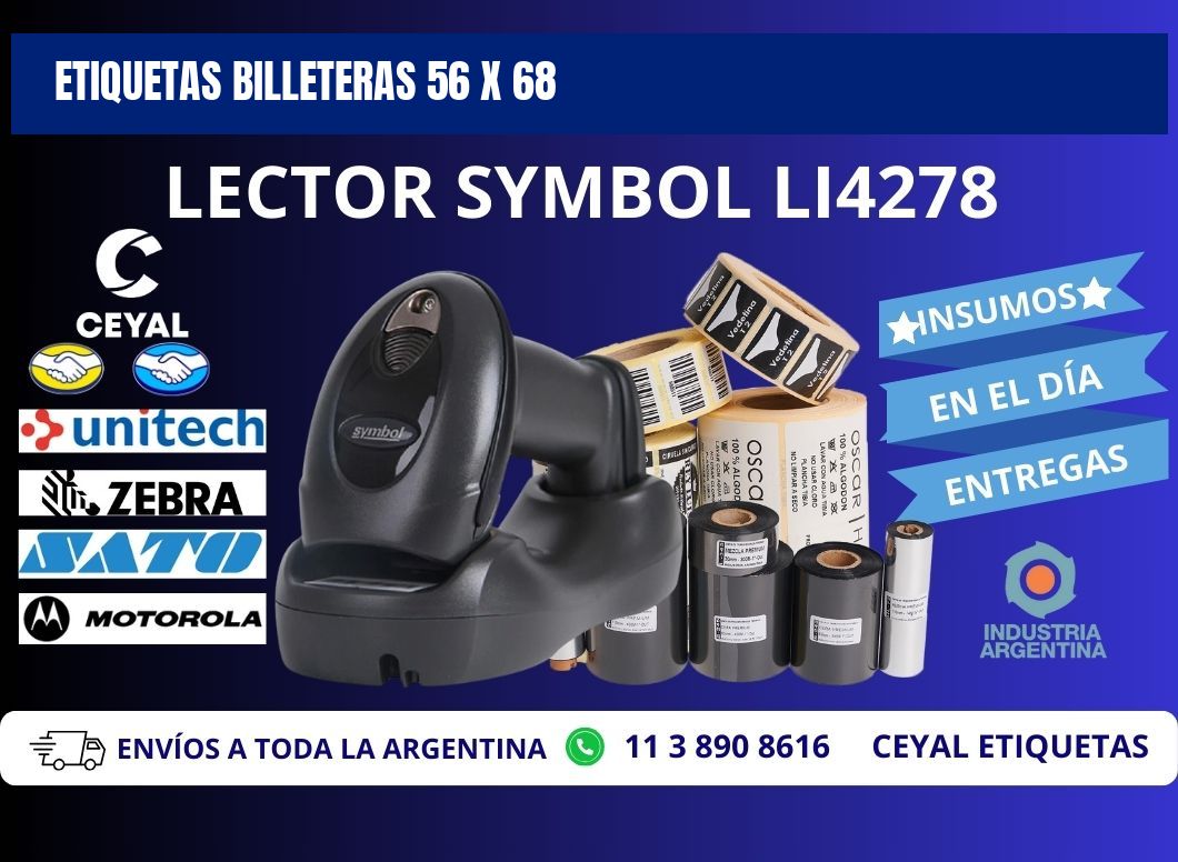 ETIQUETAS BILLETERAS 56 x 68