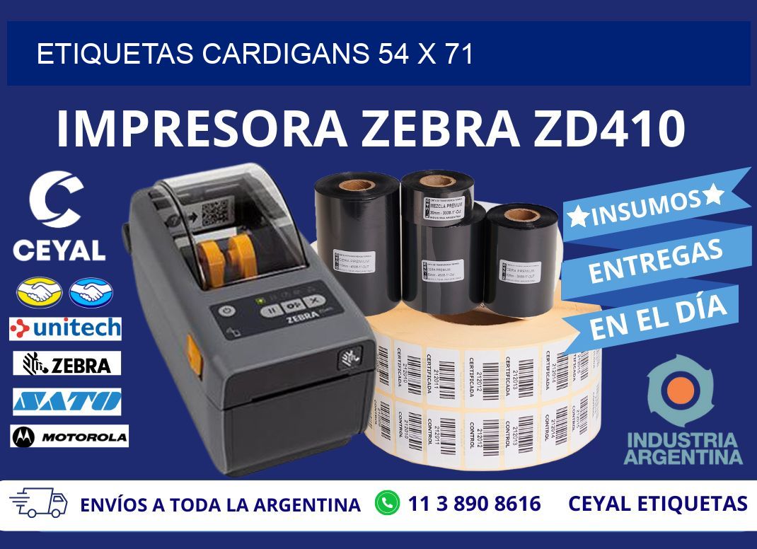 ETIQUETAS CARDIGANS 54 x 71