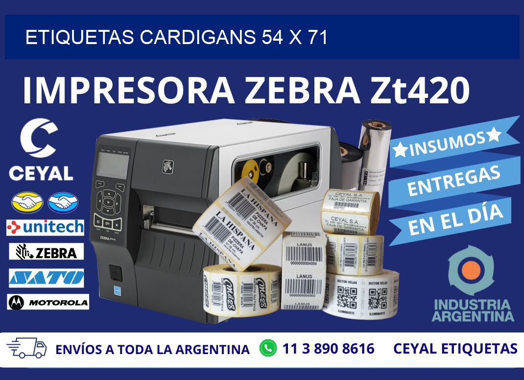 ETIQUETAS CARDIGANS 54 x 71