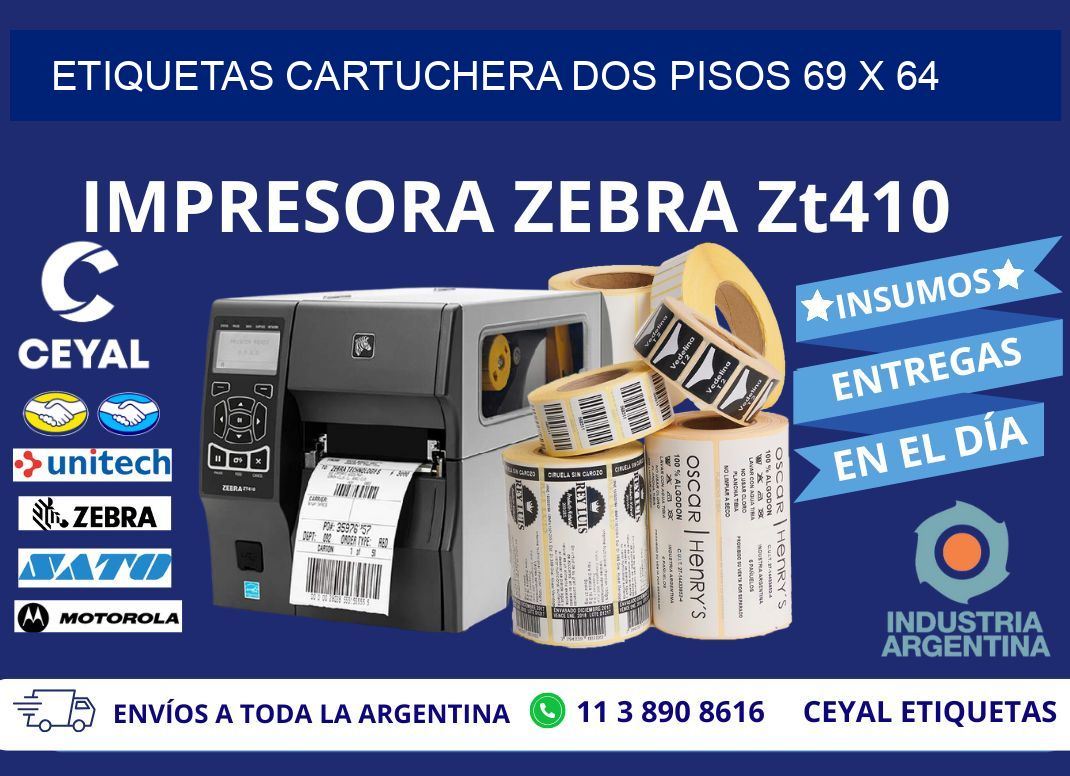 ETIQUETAS CARTUCHERA DOS PISOS 69 x 64