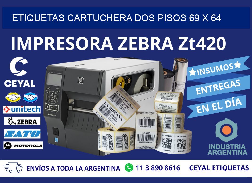 ETIQUETAS CARTUCHERA DOS PISOS 69 x 64