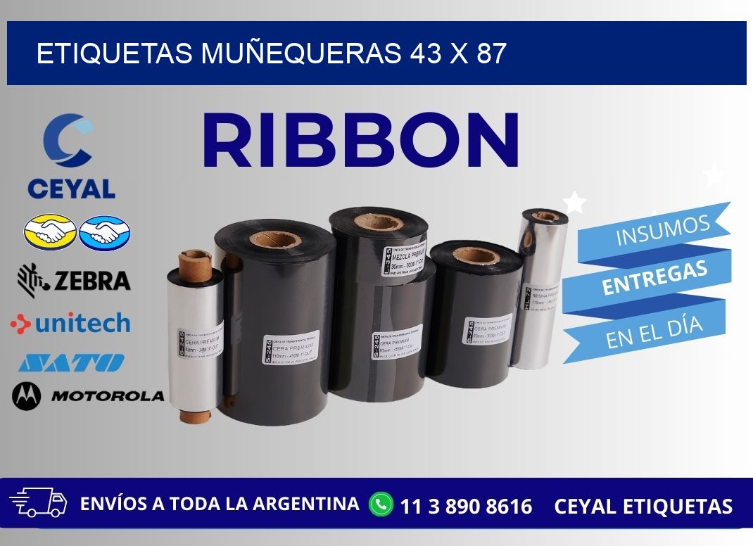 ETIQUETAS MUÑEQUERAS 43 x 87