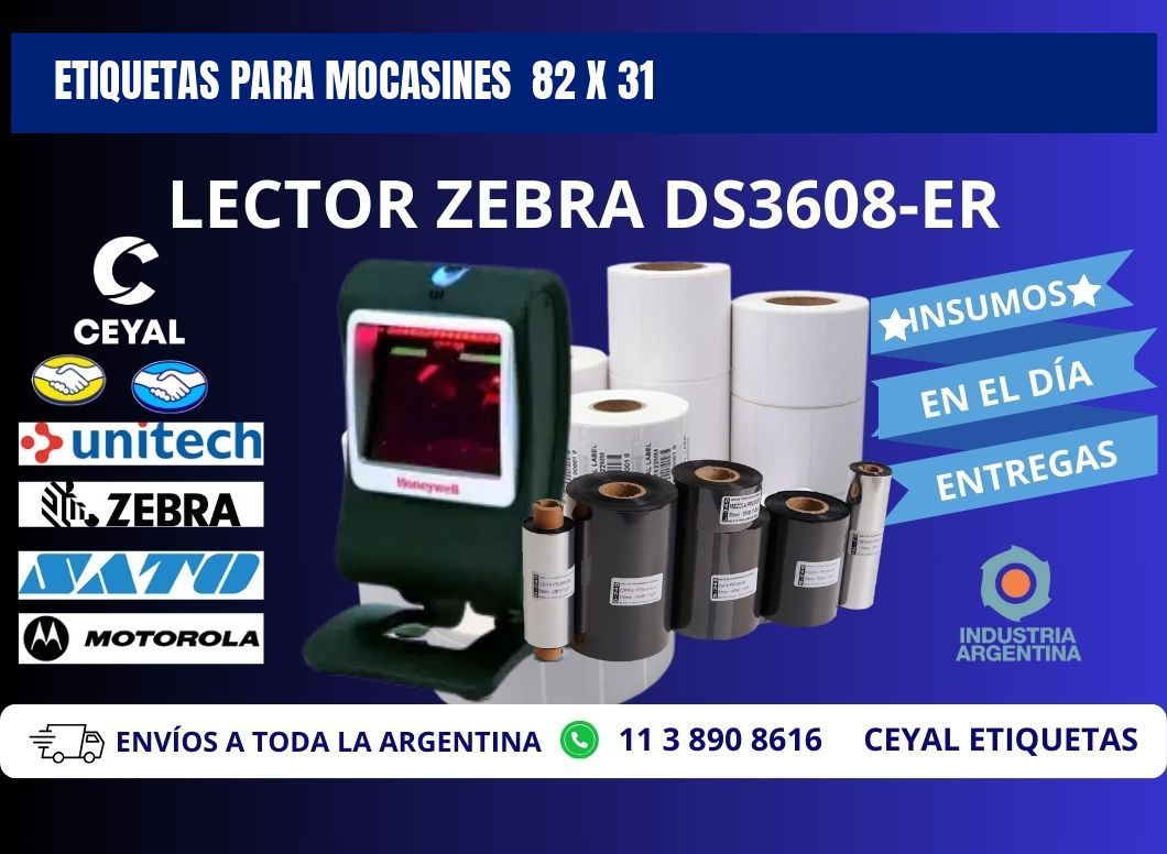 ETIQUETAS PARA MOCASINES  82 x 31