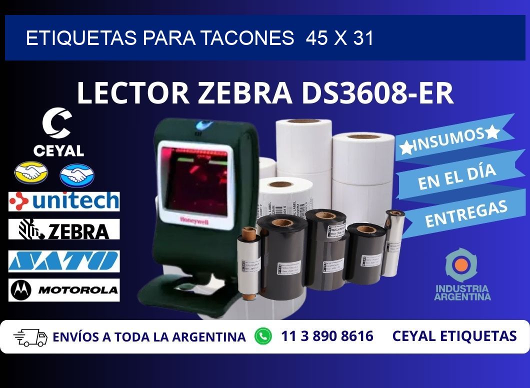 ETIQUETAS PARA TACONES  45 x 31
