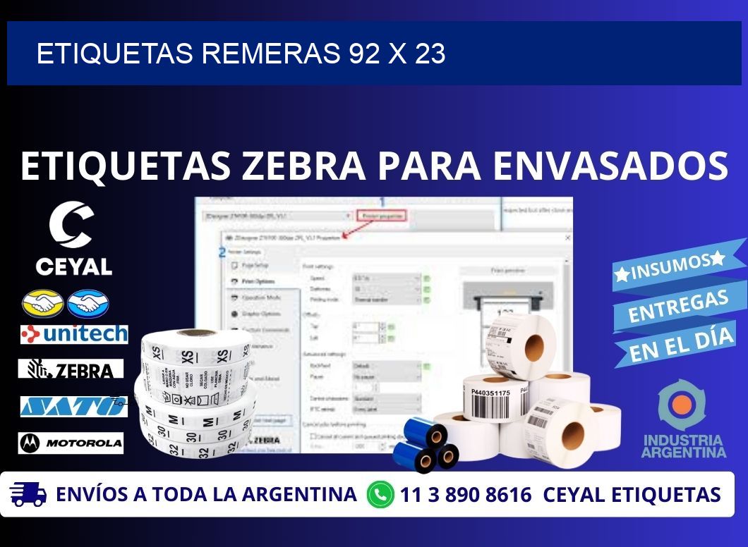 ETIQUETAS REMERAS 92 x 23