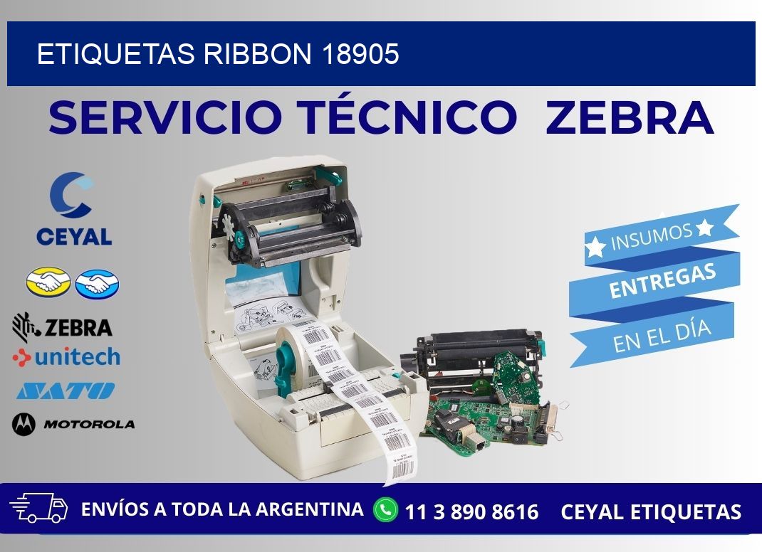 ETIQUETAS RIBBON 18905