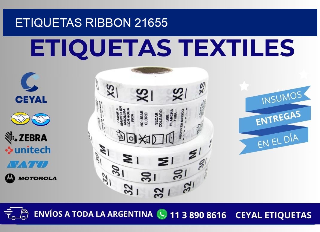 ETIQUETAS RIBBON 21655