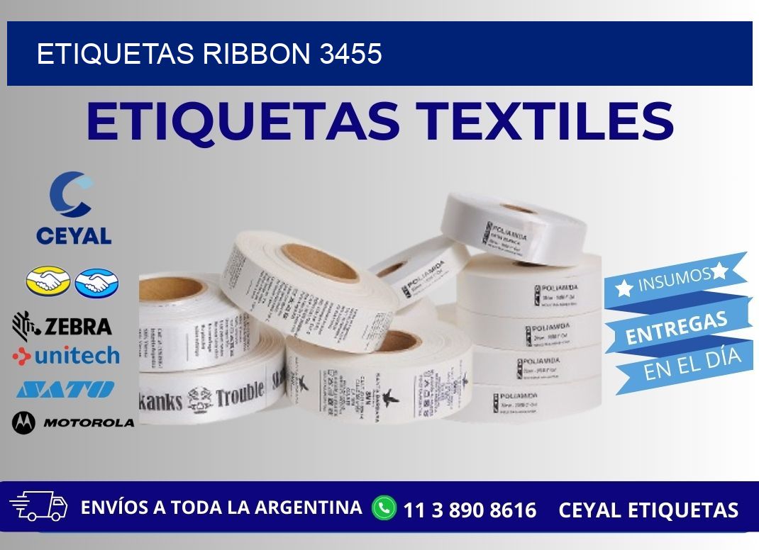 ETIQUETAS RIBBON 3455