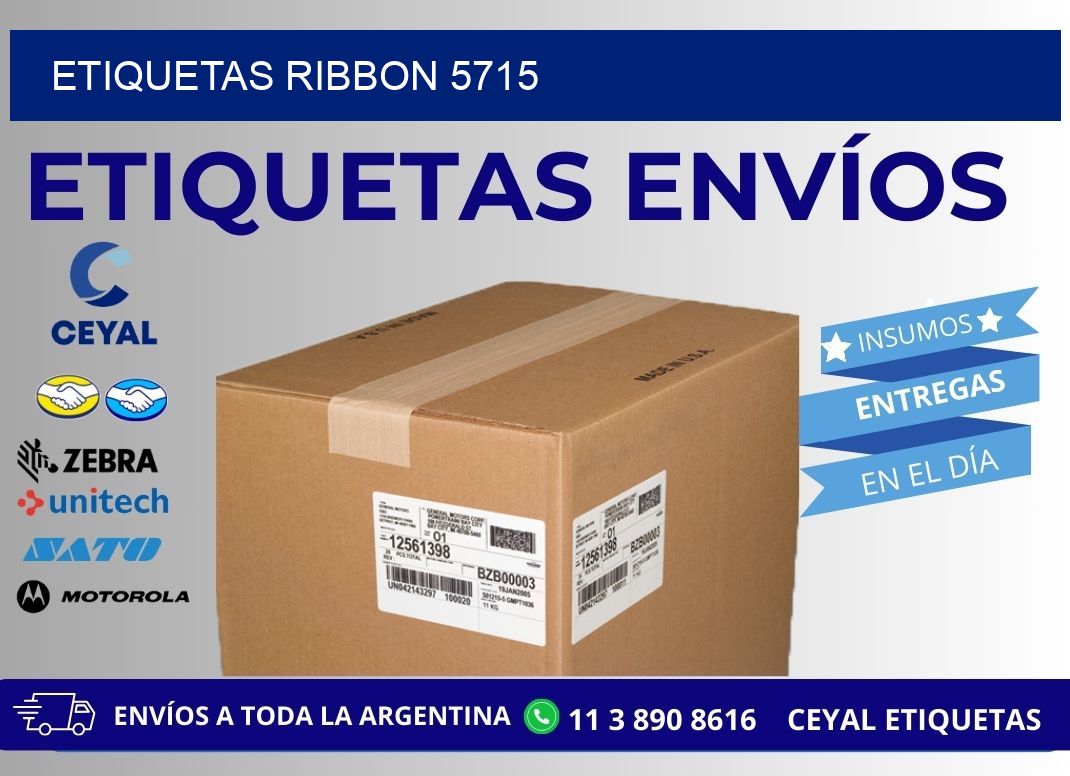 ETIQUETAS RIBBON 5715