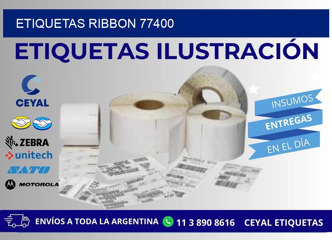 ETIQUETAS RIBBON 77400