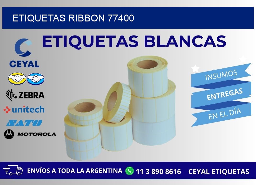 ETIQUETAS RIBBON 77400