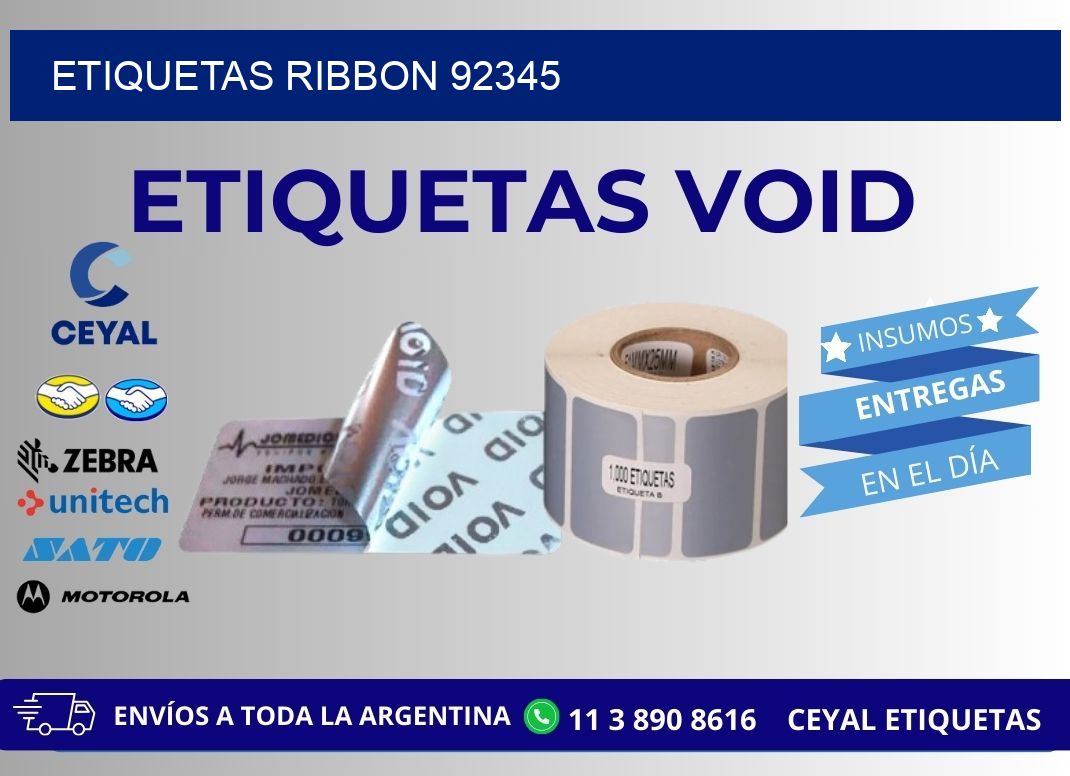 ETIQUETAS RIBBON 92345