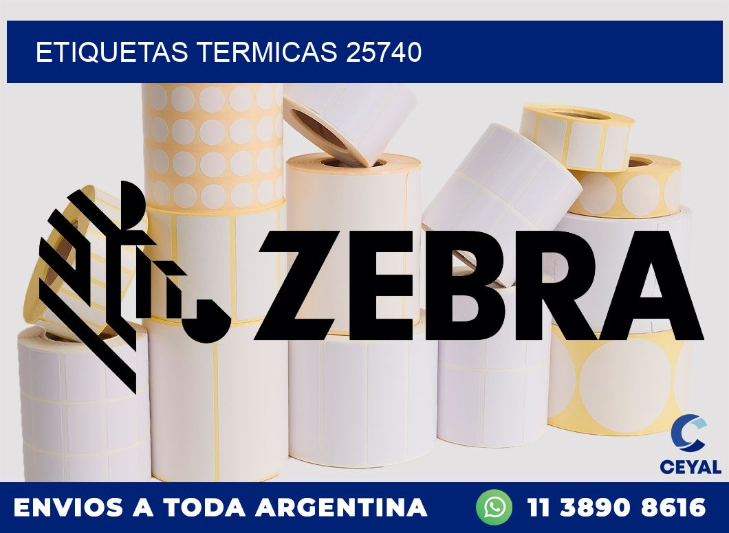 ETIQUETAS TERMICAS 25740