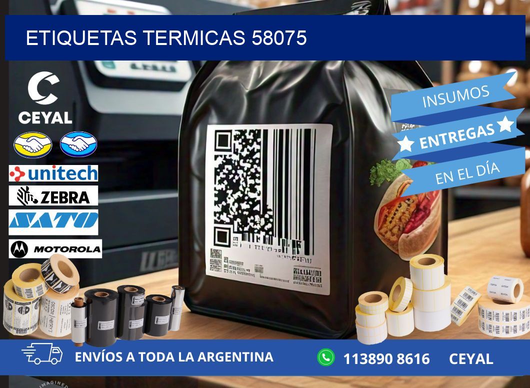 ETIQUETAS TERMICAS 58075