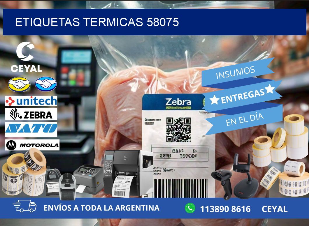 ETIQUETAS TERMICAS 58075