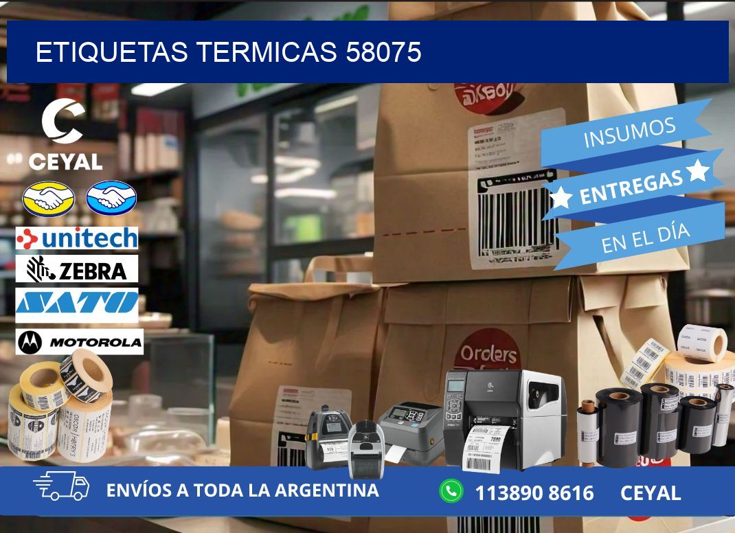 ETIQUETAS TERMICAS 58075