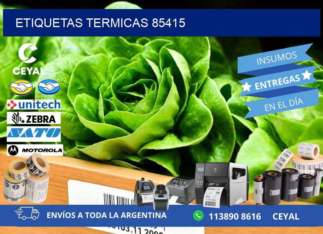 ETIQUETAS TERMICAS 85415