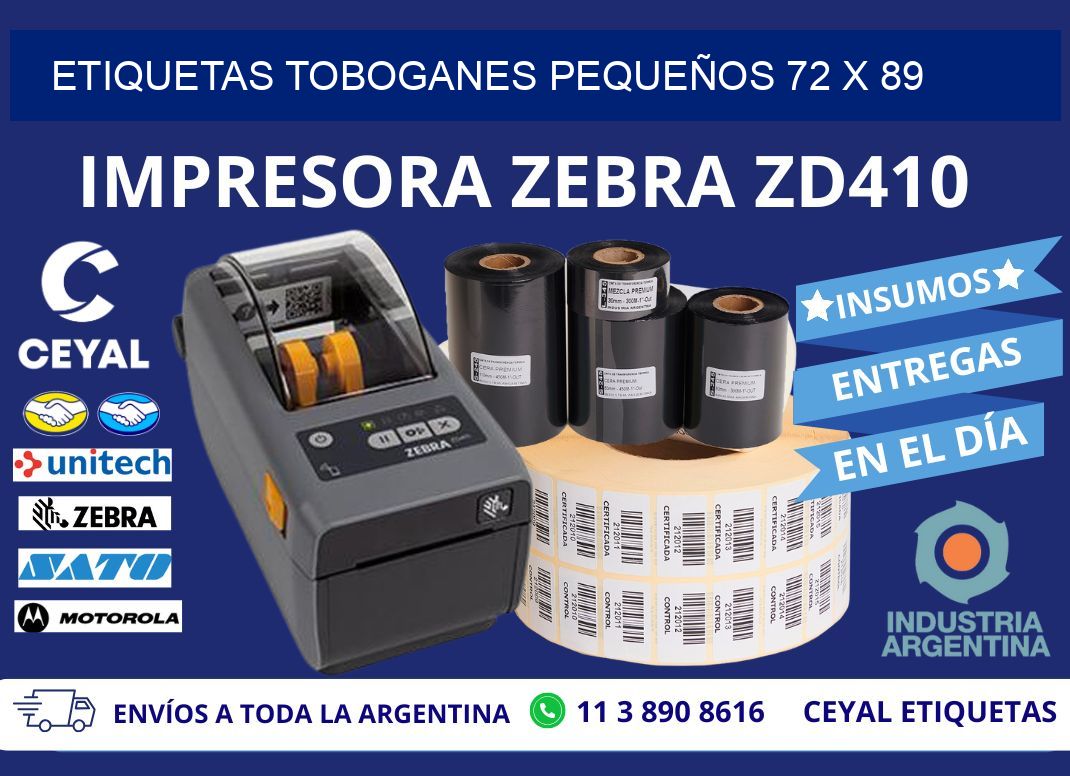ETIQUETAS TOBOGANES PEQUEÑOS 72 x 89