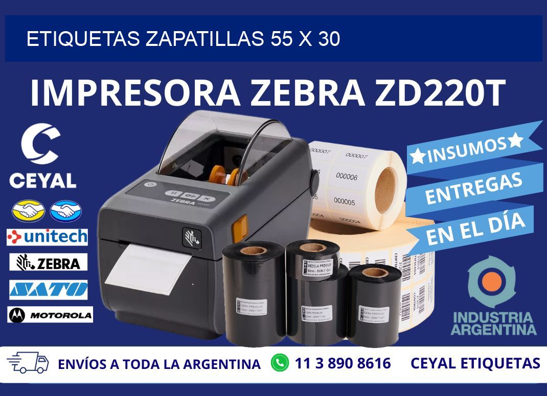ETIQUETAS ZAPATILLAS 55 x 30