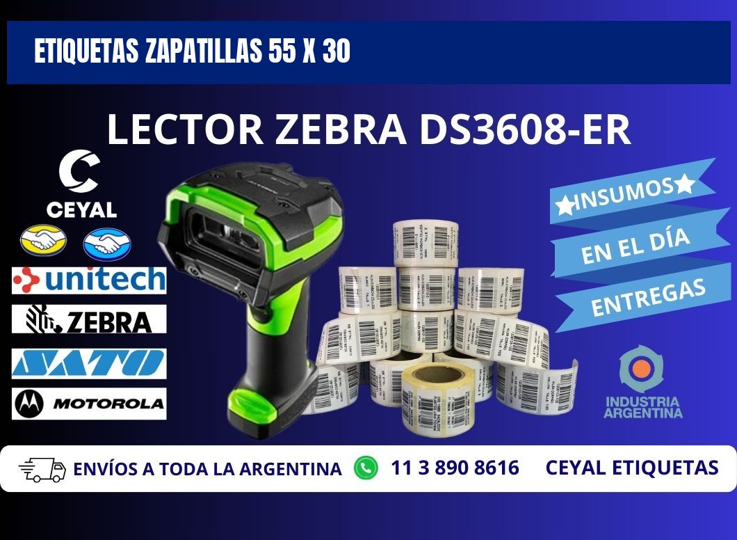 ETIQUETAS ZAPATILLAS 55 x 30