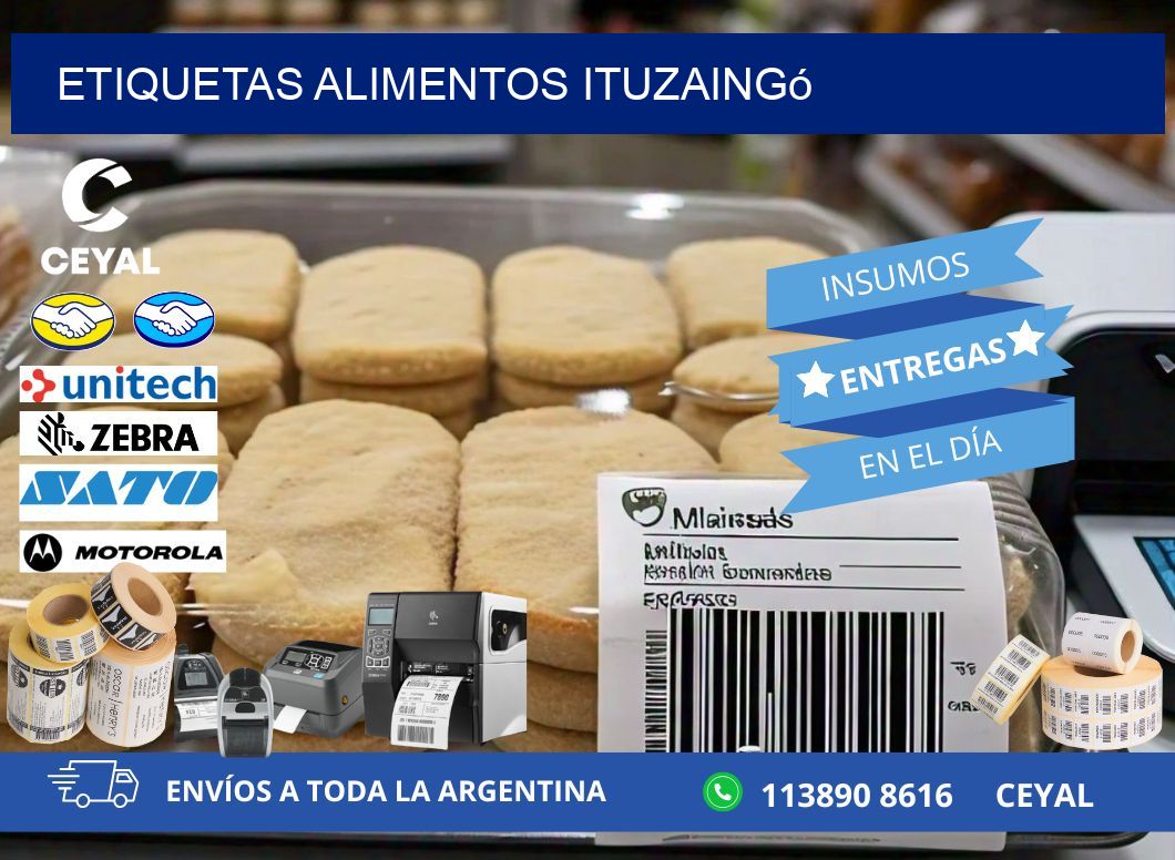 Etiquetas alimentos Ituzaingó