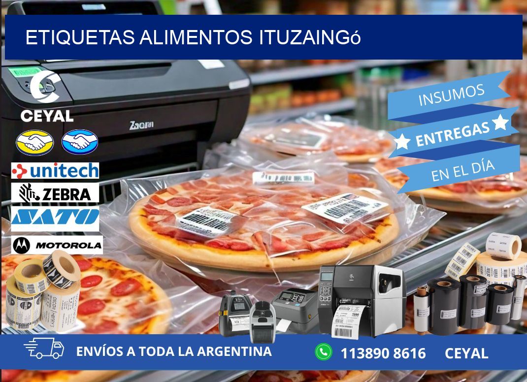Etiquetas alimentos Ituzaingó