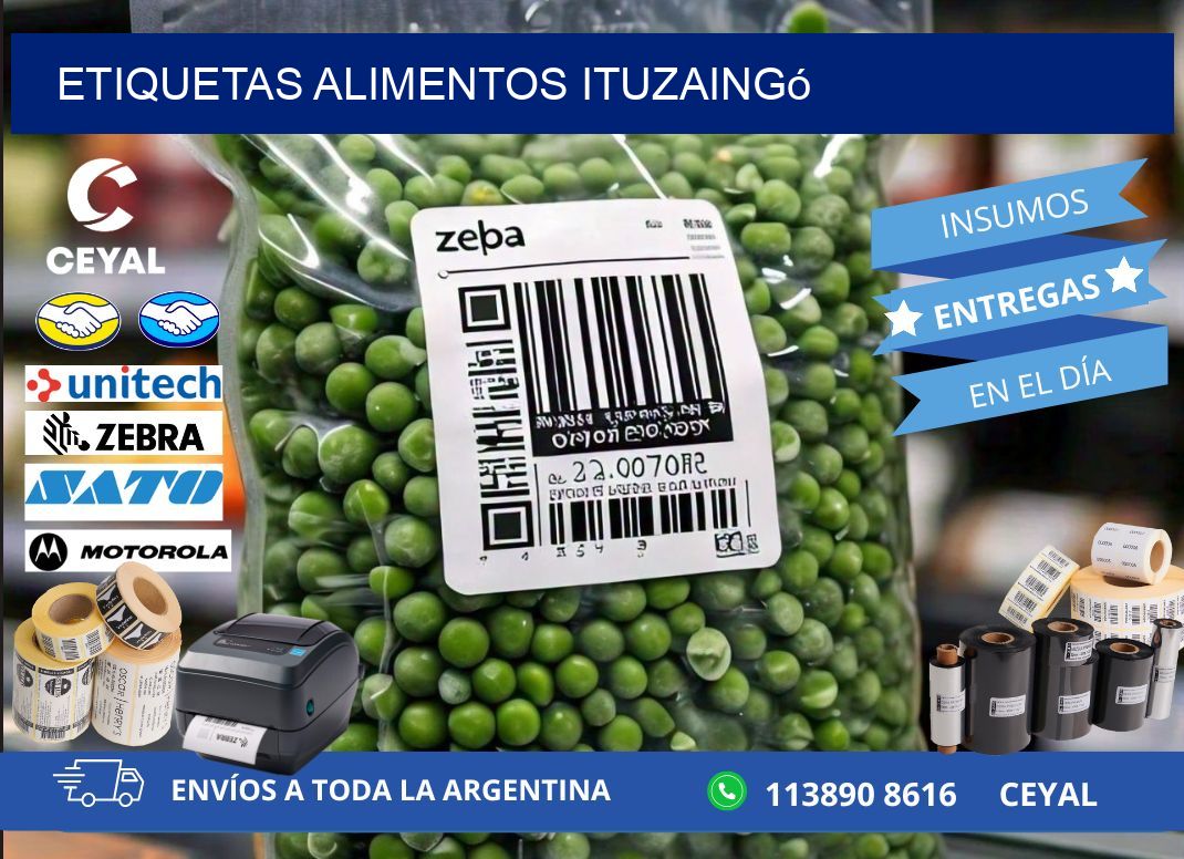Etiquetas alimentos Ituzaingó