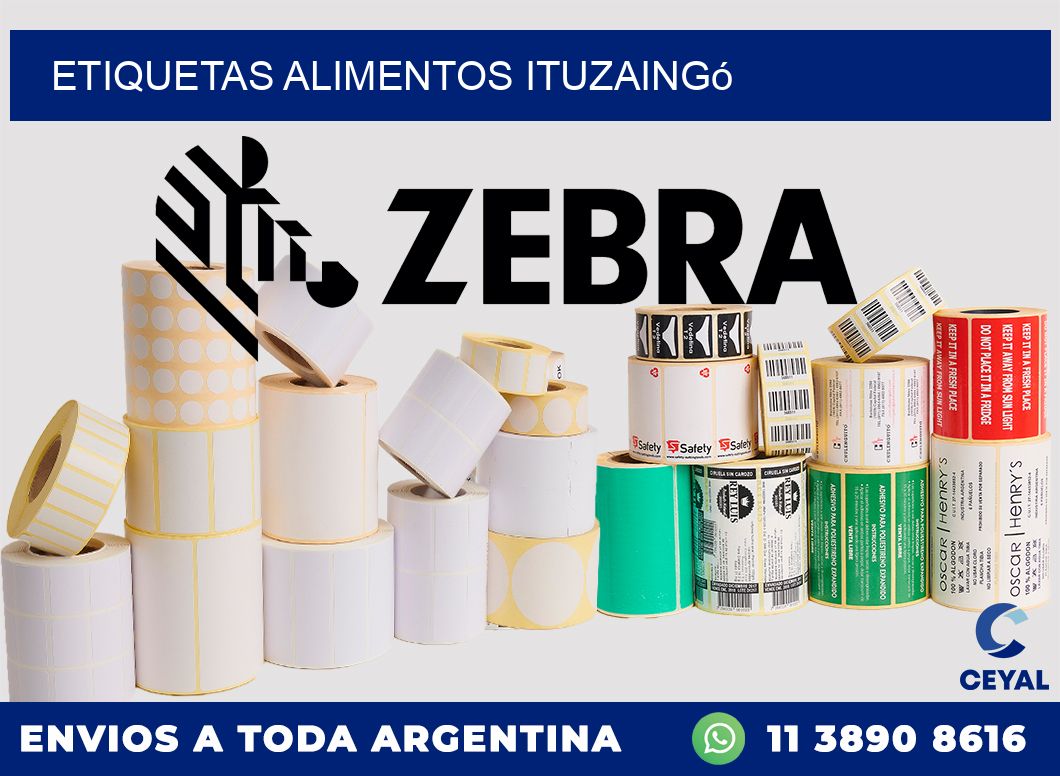 Etiquetas alimentos Ituzaingó