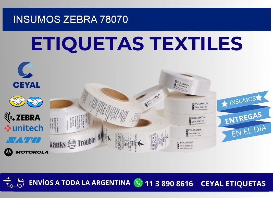 INSUMOS ZEBRA 78070