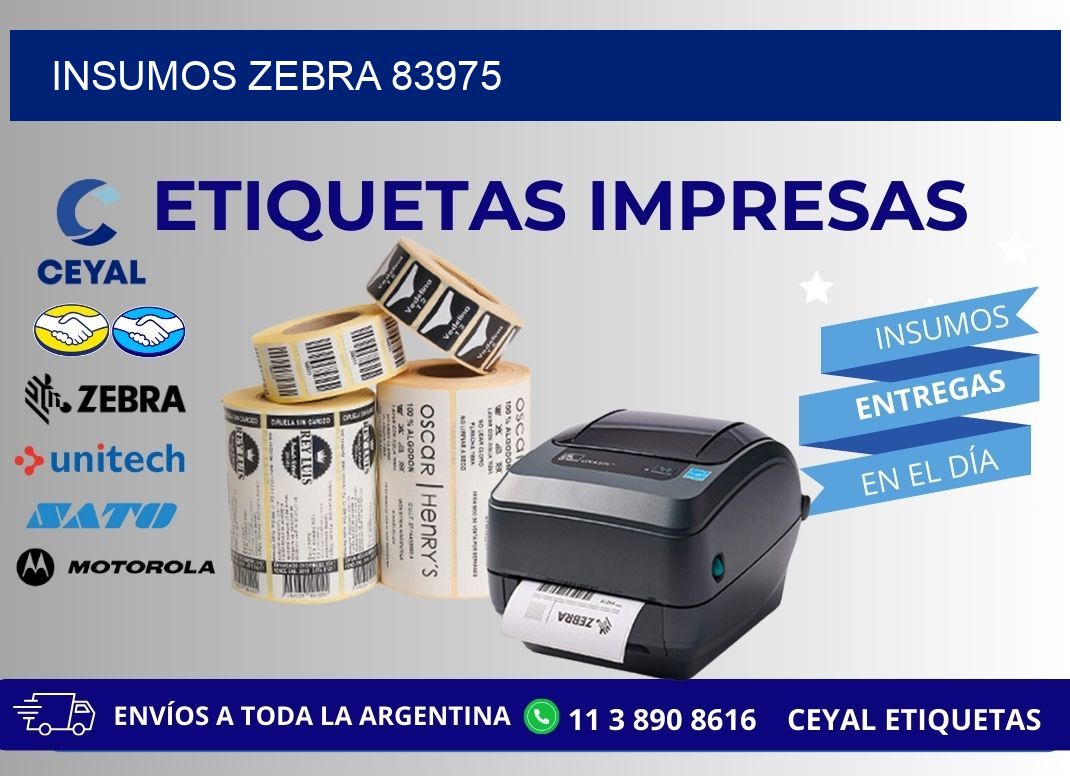 INSUMOS ZEBRA 83975