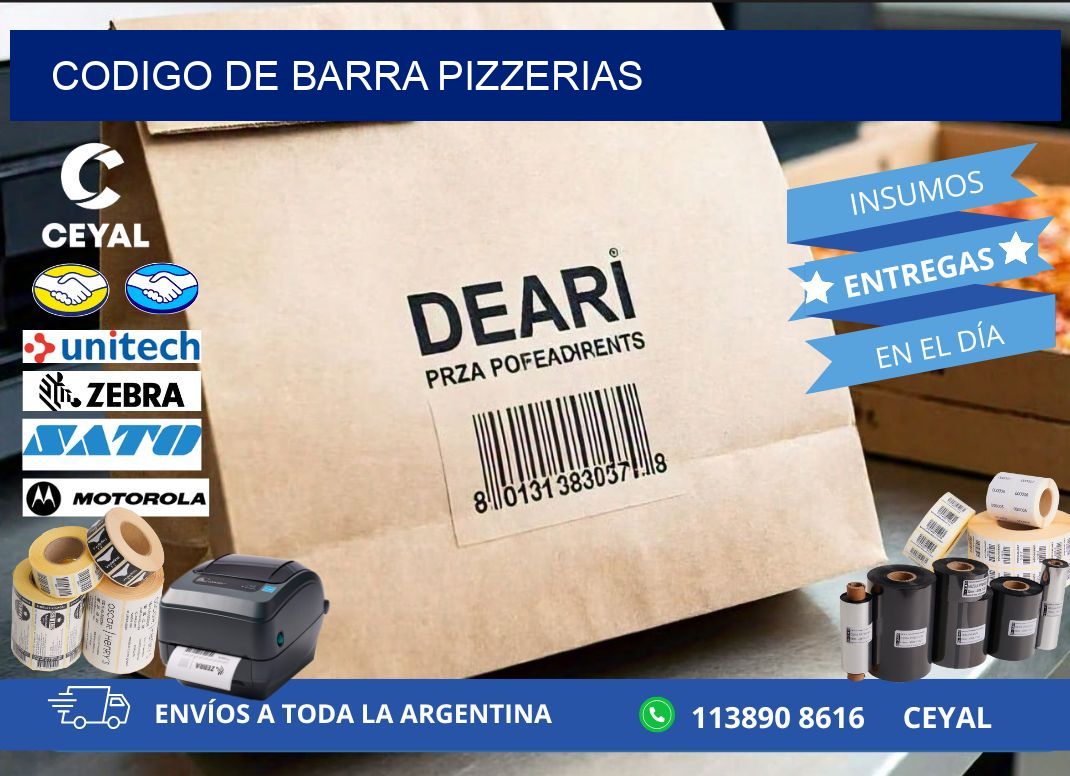 codigo de barra PIZZERIAS