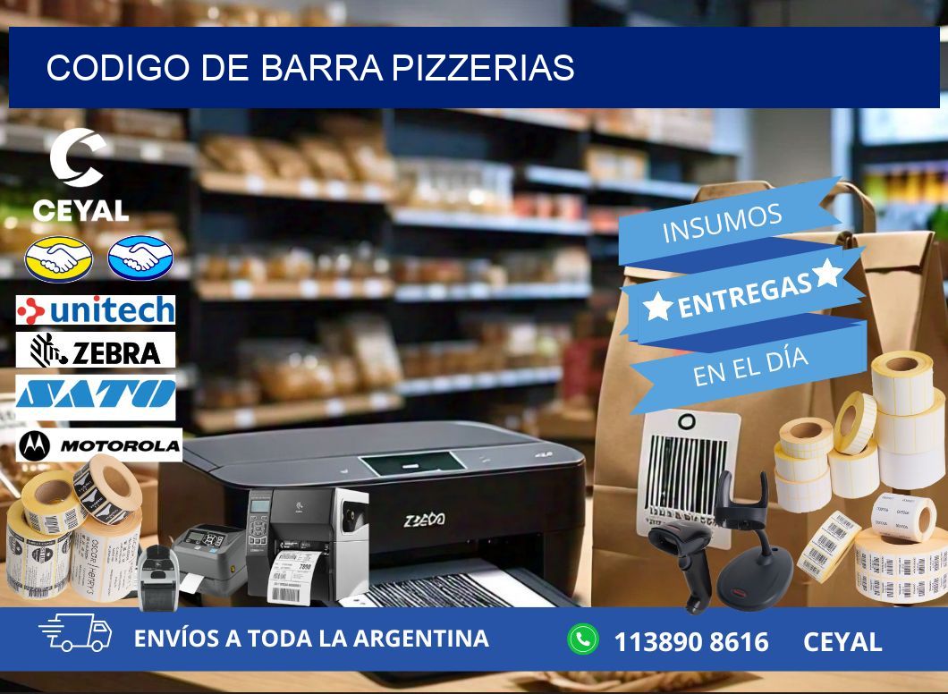 codigo de barra PIZZERIAS