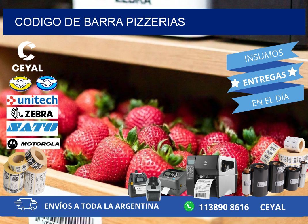 codigo de barra PIZZERIAS