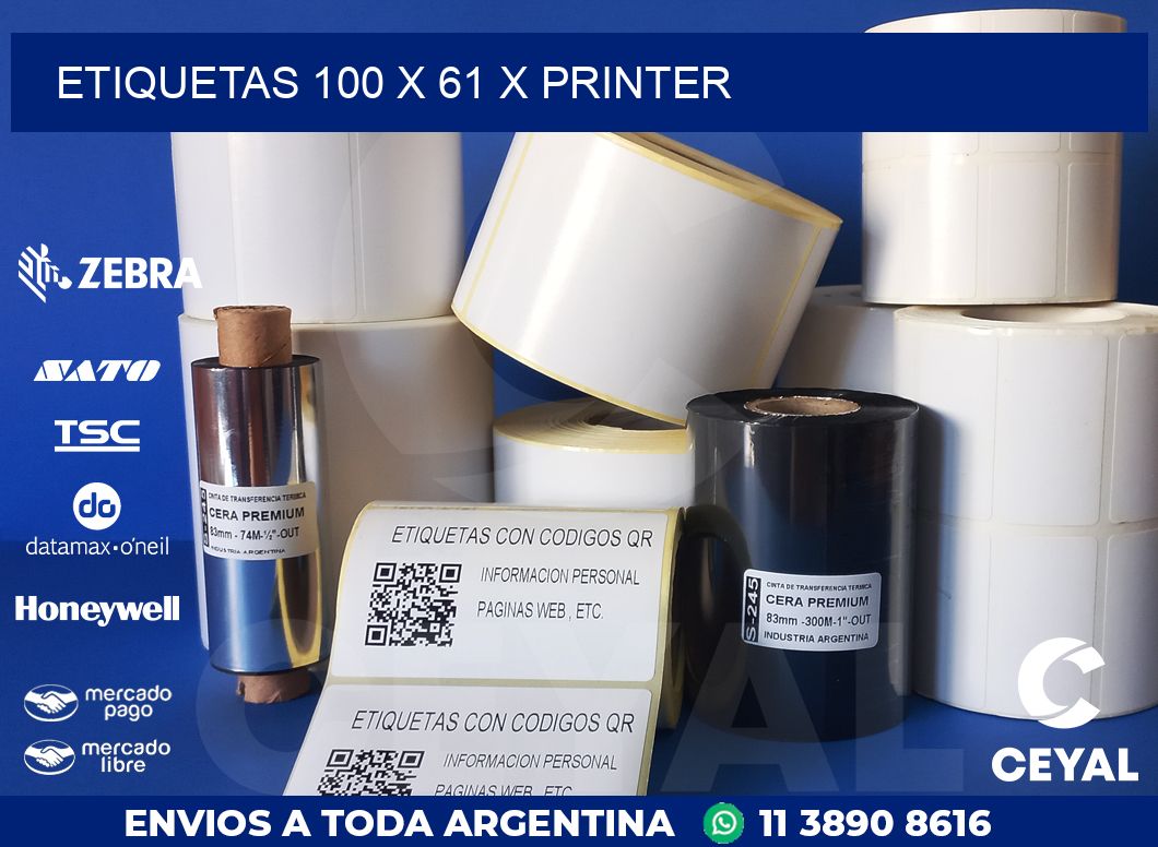 ETIQUETAS 100 x 61 X PRINTER