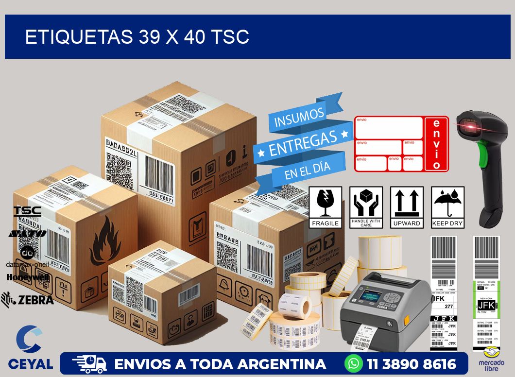 ETIQUETAS 39 x 40 TSC