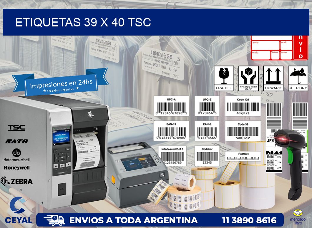 ETIQUETAS 39 x 40 TSC
